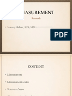 Measurement in Research