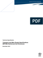 Transport and Main Roads Specifications MRTS06 Reinforced Soil Structures