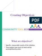 Creating Objectives