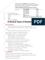 6 General Types of Disabilities: Here Are 10 of The Most Common Conditions That Are Considered Disabilities