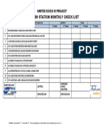 Eye Wash Checklist - Weekly