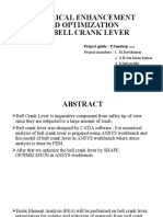 Numerical Enhancement and Optimization On A Bell Crank Lever