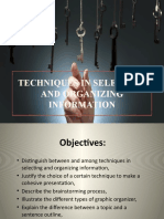 Lesson 2 Techniques-in-Selecting-and-Organizing-Information