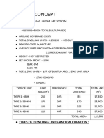 Concept: Types of Dewlling Units and Calculation