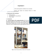 Experiment 1: Fig. 1: Llyod Testing Machine in Materials Testing Lab