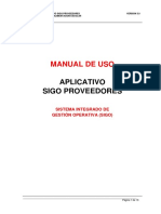 Manual Aplicativo SIGO Proveedores