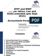 WPPF and WWF (As Per Labour Law and Rules Amended Upto Sept 2015) Accountants Perspective