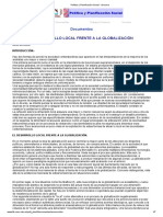 Arocena. EL DESARROLLO LOCAL FRENTE A LA GLOBALIZAClÓN