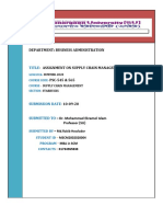 Assignment-For-Final of-Supply-Chain - Management of Courses PSC 545 & 565 PDF