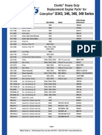 D343, 346, 348, 349 Series: Clevite Heavy Duty Replacement Engine Parts For Caterpillar