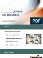 Safety Legislation and Regulation: By: Muhammad Imran Ismail Pensyarah, Fak. Kej. Kimia