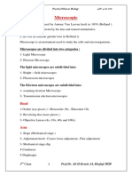 Lab 1: Microscopic: Microscopes Are Divided Into Two Categories