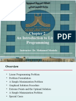 An Introduction To Linear Programming: Instructor: Dr. Mohamed Mostafa