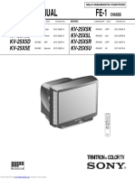 Service Manual Fe-1: KV-25X5A KV-25X5B KV-25X5D KV-25X5E KV-25X5K KV-25X5L KV-25X5R KV-25X5U