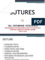 Sutures: Dr. Oyebode Oyeyiola