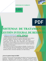 Sistema de Tratamiento y Gestion de Residuos Solidos Municipales