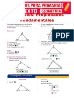 Ejercicios de Las Propiedades de Los Triángulos para Sexto de Primaria