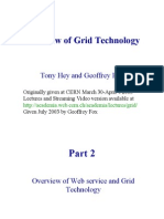 Overview of Grid Technology: Tony Hey and Geoffrey Fox