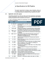 Technical Specifications For MS Pipeline: 4.1 Applicable Codes (M.S. Pipes)