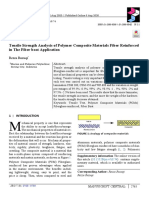 Tensile Strength Analysis of Polymer Composite Materials Fiber Reinforced in The Fiber Boat Application