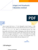 Advantages and Drawbacks of Bisection Method