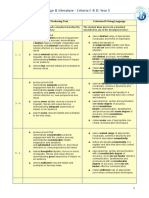 Language & Literature - Criteria C & D: Year 5