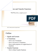 Z-Transforms and Transfer Functions