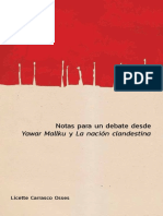 Libro Notas para Un Debate Desde Yawar Mallku y La Nación Clandestina