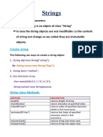 Strings: Create String