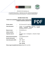 Technical Report - Propiedades Mecánicas de 10 Especies de Bosques Secundarios PDF