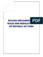 Revised IRR of RA 9184