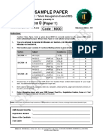 Bbet-2020-C-Viii (Paper-1) - At+s&m-Sample Paper