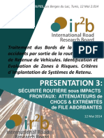 Presentation 3 - Attenuateurs de Chocs Extrémités de File, Tunisie Autoroutes, Mai 2014