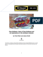 Free Software: Uses of Free Software and Its Implications in The Software Industry