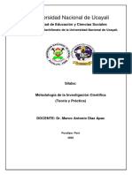 Silabo - Metodologia de La Investigación Cientifica