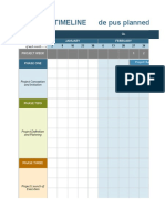 Project Timeline de Pus Planned Jos: Q1 January February