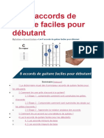 Les 8 Accords de Guitare Faciles Pour Débutant