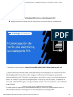 Homologación de Vehículos Eléctricos, Subcategoría M1 - Ecuador - Guía Oficial de Trámites y Servicios