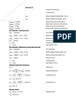 Parameters Screw Parameter (As Per AAMA TIR A9-14)