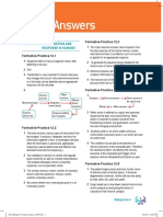 Model Answers: Chapter 12 Coordination and Response in Humans