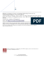 WHITENER, Managers As Initiators of Trust - An Exchange Relationship Framework For Understanding Managerial Trustworthy Behavior