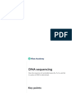 DNA Sequencing - Sangers Method