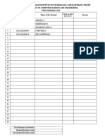 Dhanalakshmi Srinivasan Institute of Technology, Samayapuram, Trichy Department of Computer Science and Engineering Fees Pending List