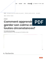 Comment Apprendre À Garder Son Calme en Toutes Circonstances - L'Express Styles