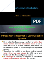 Fiber Optics Communication Systems: Lecture 1: Introduction