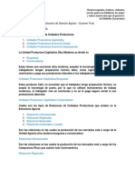 Cuestionario de Derecho Agrario y Ambiental - Examen Final