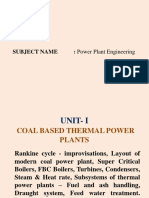 Unit I COAL BASED THERMAL POWER PLANTS PDF