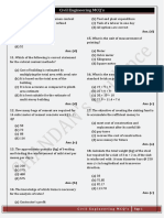 Civil Engineering MCQ's