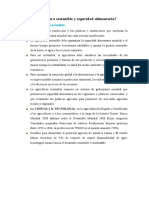 Qué Es Agricultura Sostenible y Seguridad Alimentaria