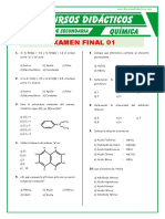 15.examen de Quimica para Primero de Secundaria